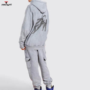 ชุดวอร์มผ้าฝ้าย100% สำหรับผู้ชายชุด2025ตามสั่ง - Product Image 2