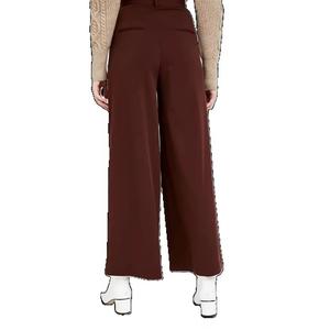 Pantalons pour femmes pantalons pleine longueur tissé solide décontracté nouveau choix coton mélangé maigre droite vêtements pour femmes - Product Image 4