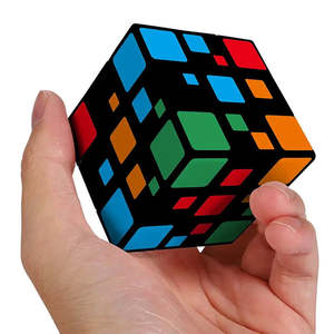 Mini cube de Rubik avec peinture en relief, fonction DIY, livré en boîte - Product Image 1