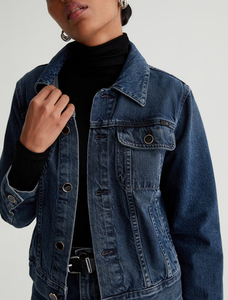 Veste en jean pour femme 100% coton de haute qualité, respirante, fine, col rabattu, style hip-hop, OEM, pour le printemps et l'automne - Product Image 2