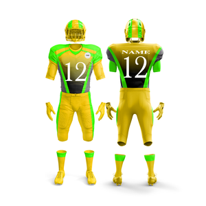Uniforme de Fútbol Americano Personalizado de Alta Calidad para Equipos |   Uniforme de Fútbol con Camiseta y Pantalones |   Ropa Deportiva Transpirable de Poliéster - Product Image 3