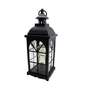 Handmade Multiple Size Candle Outdoor Lantern Iron Glass Black Antique Rough Design <b>Large</b> <b>Packing</b> Individual <b>Box</b> - Product Image 3