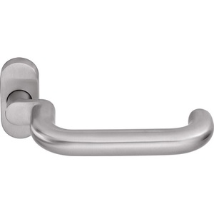 Manija de Puerta Ovalada de Acero Inoxidable OGRO 8100A/6621 ER, Perfil Curvo de 8 mm para Persianas, Cortinas y Contraventanas - Product Image 1