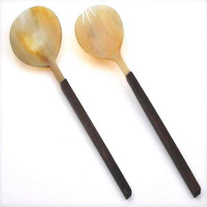 Cucharas de Cuerno de Búfalo Natural Premium Hechas a Mano, Diseño Personalizado Ecológico, Utensilios de Cocina Seguros para Alimentos para el Hogar y Restaurantes - Product Image 1