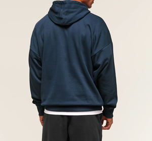 Sudadera con Capucha Extra Grande para Hombre, de Invierno, de Felpa Gruesa, Corte Holgado, con Bordado Personalizado o Logotipo Impreso Digital Disponible, Venta al Por Mayor de Fábrica - Product Image 3