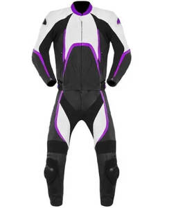 Costume de moto de course personnalisé pour hommes en cuir de vachette professionnel de haute qualité Taille XL Personnalisable Nom de l'équipe de Motocross sur pantalon One & Two - Product Image 1