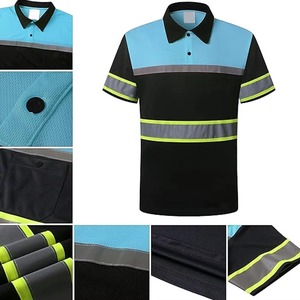 Hi VIS เสื้อเซฟตี้สะท้อนแสงเสื้อโปโลสำหรับผู้ชายเสื้อทำงานเสื้อโปโลสีเหลืองเรืองแสงเพื่อความปลอดภัยในการทำงานสำหรับทีมงาน - Product Image 6