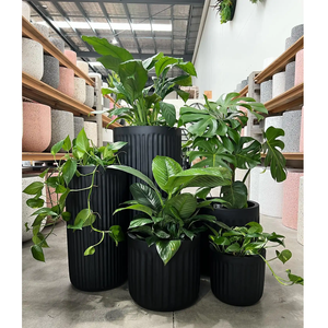 Muebles de pie, autorriego, Jardín Grande, maceta de lujo para plantas, maceta, balcón, fábrica de barniz para hornear, maceta de plástico con madera - Product Image 5