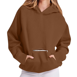 Sudaderas con Capucha para Mujer, 100% Algodón, Bordado Personalizado, Corte Clásico Holgado, Cómodas para Toda Temporada, con Bolsillo Oculto - Product Image 2