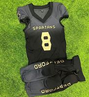 Uniformes de Fútbol Americano de Alta Calidad de 12 Paneles, Manga Corta, Impresión Personalizada en la Parte Delantera, Antibacterianos y Transpirables