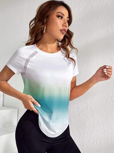 Nouveaux t-shirts Slim Fit unis pour femmes de dernière conception T-shirts en coton polyester de haute qualité en vente en gros - Product Image 3