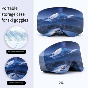 100% Protection UV transfrontalière adulte lunettes de <span class=keywords><strong>Ski</strong></span> femmes jeunesse lunettes/Snowboard imprimé Animal mallette de rangement masque de cyclisme - Product Image 3