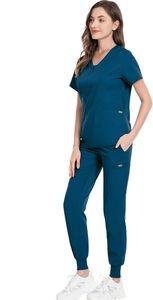 Ensembles d'uniformes de gommage durables en gros Pantalon de jogging en coton et polyester Combinaisons de gommage personnalisées pour médecins et infirmières d'hôpitaux - Product Image 2