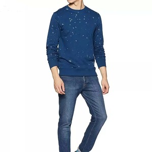 Sweat-shirts pour hommes en coton 100% uni, couleur personnalisée, sublimation, meilleur design, coupe régulière, streetwear, confortables, vente en gros - Product Image 1