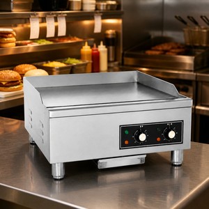 Commercial Electric <b>Flat</b> <b>Top</b> <b>Griddle</b> 5.4kW 220V Countertop for Burger Fast Food Kitchen Equipment - Product Image 1