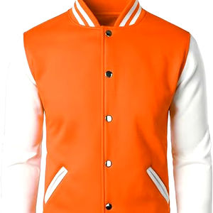 Chaqueta Varsity de Béisbol con Mangas de Cuero para Hombre, con Parches Personalizados Bordados con Logotipo, a Precio Razonable - Product Image 2