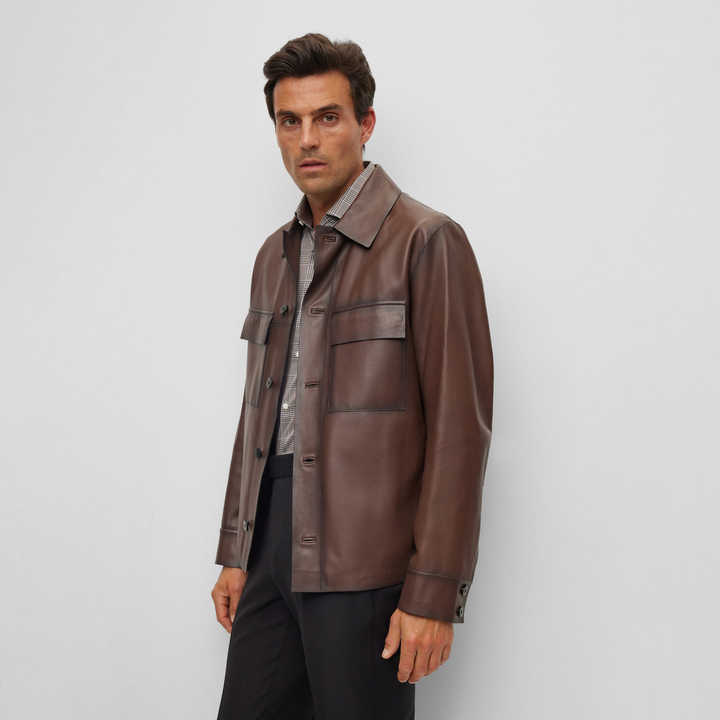 Latest Design Puffer Jacket, Winter Jacket Men Online Sale Price Pakistan Manufacture Made Logo Leather Jacket for Men