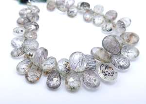 ลูกปัดทรงลูกแพร์ขนาด6นิ้วลูกปัดพลอยพลอยสีม่วงพลอยสีม่วงแบบเหลี่ยมเพชรพลอย - Product Image 2