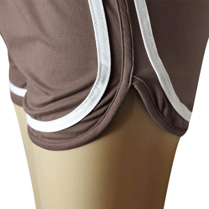 Short de fitness taille haute à séchage rapide pour femme avec design sportif en polyester respirant pour l'exercice d'été - Product Image 3