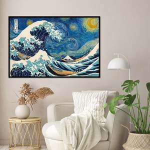 Modern Style Starry Wave <b>Poster</b> Made of High Quality Paper for Wall Decor - Product Image 2