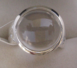 Shah Gems Women's Natural Crystal Quartz <b>Ring</b> <b>925</b> Sterling <b>Silver</b> - Product Image 1