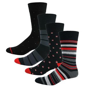 Wholesale Winter Vintage Jacquard Breathable Dress Stripes Crew <b>Socks</b> <b>for</b> <b>Men</b> - Product Image 1
