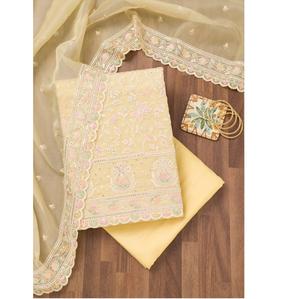 Fancy Collection vestido paquistaní Stones Works boda desgaste bordado 3 piezas traje de lujo para mujeres transpirable ropa al aire libre - Product Image 1