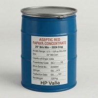 Rode Papaya Concentraat 24 Brix Aseptisch 100% Natuurlijk Bulk Export India Fles/Vat Verpakking FSSAI Gecertificeerd 99,99% Zuiverheid