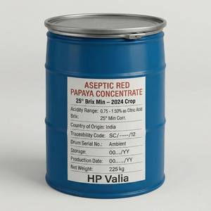 Concentrado de Papaya Roja 24 Brix Aséptico 100% Natural Exportación a Granel desde India Empaque en Botella/Barril Certificado por FSSAI 99.99% de Pureza - Product Image 1