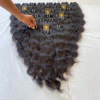 Meilleure Qualité de Mèches de Cheveux Humains Ondulés Indiens, Cheveux Indiens Remy Bruts, Extensions de Cheveux Humains Bruts en Vrac du Temple du Sud de l'Inde
