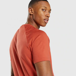 Wholesale <b>100</b>% <b>Polyester</b> Cotton T <b>Shirt</b> Heavyweight & Comfortable Custom Logo & Solid Color O-Neck Blank Plain Knitted Fabric - Product Image 4