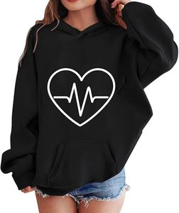 Sweat-shirt à capuche surdimensionné pour femme avec logo personnalisé, de haute qualité, pour l'hiver, à manches régulières, style streetwear décontracté - Product Image 2