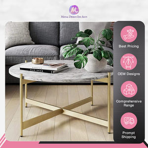 Manufactured in India Highest Selling Quality Home Decor Use >Living Room Furniture Golden Coffee <b>Table</b> for Living Room - Product Image 2