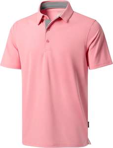 เสื้อโปโลผู้ชายแบบแห้งเร็วเสื้อโปโลสำหรับใส่ตีกอล์ฟเสื้อกีฬาระบายอากาศได้ดีโลโก้ตามสั่ง - Product Image 5