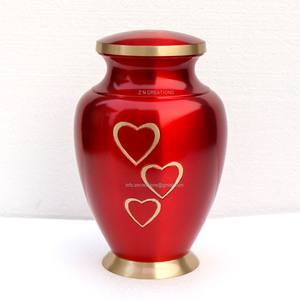 Urna de cremación de latón y metal personalizada de alta calidad para cenizas humanas adultas con suministros funerarios de diseño de pájaros grabados - Product Image 2