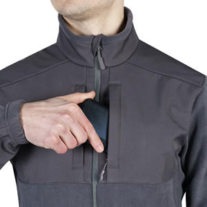 Veste en polaire légère et respirante avec fermeture éclair, panneaux softshell renforcés et design multi-poches 'LEGATUS' - Product Image 3