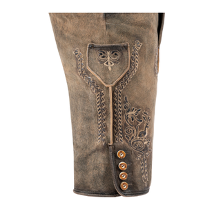 Producto de alta calidad, pantalones cortos bávaros de cuero de ante de cabra, pantalones cortos bávaros Lederhosen bávaros auténticos personalizados para hombres - Product Image 3