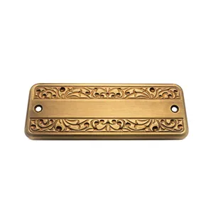 Premium Handcrafted Made in Italy Asmara Rectangular Bronze Brass Door Name Plate Plaque Sign Metal