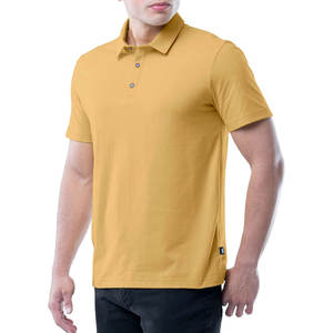 Camiseta Formal de Verano Personalizable para Hombre, Tejido de Punto de Algodón Transpirable, Diseño Sólido, Antiarrugas, Impresión Serigráfica - Product Image 5
