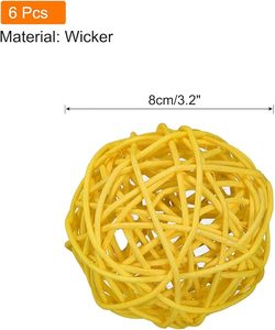 Elegante decorativo modesto orbes esfera diseño hogar ratán bola decorativa artesanía bola adornos decoración del hogar para jardín - Product Image 1