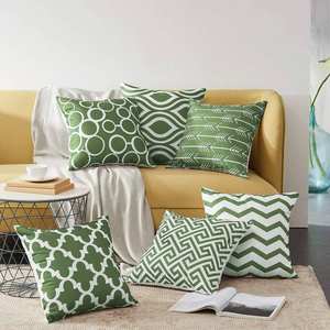 Funda de cojín de almohada 100% algodón funda de cojín de diseño de lujo personalizada con logotipo personalizado - Product Image 1