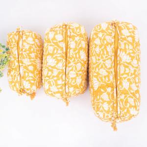 กระเป๋าเดินทางทนน้ำขนาดใหญ่ทำจากผ้าฝ้ายวินเทจพร้อมที่ปิดซิปวัสดุทนทานเป็นมิตรกับสิ่งแวดล้อมผลิตในอินเดีย - Product Image 1