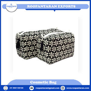 Bolsas de Maquillaje de Algodón Estampadas a Mano de Fabricante Indio, Última Tendencia, en Venta al Precio Más Bajo - Product Image 4