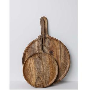 Tabla de cortar de madera decorativa de forma afilada ovalada, nuevo diseño de alta calidad, superventas con cuerda colgante - Product Image 2