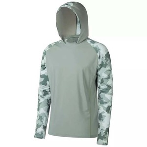 Sweat à capuche de pêche en polyester Spandex confortable par sublimation personnalisée Protection solaire UV Camouflage Design Chemises en jersey à capuche UPF 50 - Product Image 4
