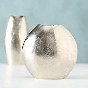 Jarrón de metal artístico único con forma escultórica contemporánea adecuada para Arreglo de centro de mesa interior de lujo moderno - Product Image 5