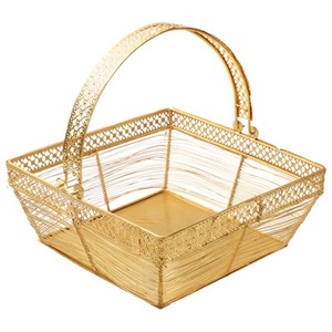 Round Indian Multifunction Gift Hamper <b>Basket</b> Round Indian <b>Metal</b> Sheet <b>Metal</b> <b>Basket</b> Return and Wedding Gift at Wholesale Price - Product Image 6