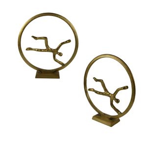 Sculpture en métal abstraite moderne Ornement pour la décoration intérieure Artisanat en métal Sculpture d'art moderne pour la maison personnalisée Grande statue murale en métal - Product Image 3