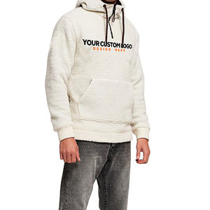 Sweat à capuche en sherpa doux personnalisé avec logo en gros 2026, sweat à capuche pour homme, poids lourd, velours arctique, 100% coton, écologique, séchage rapide - Product Image 6