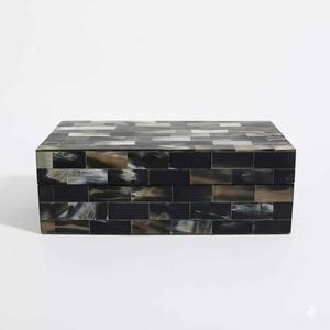 Boîte en corne de buffle pour le rangement de bijoux et de cadeaux - Intérieur doux pour les objets délicats Haute qualité - Product Image 4